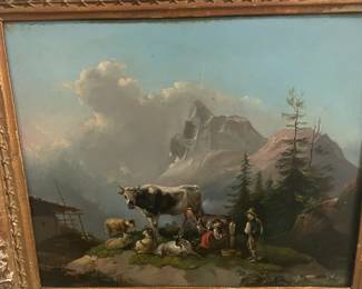 Swiss Painting signed and dated 1857