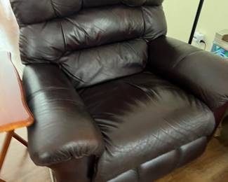 
Leather recliner