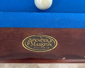 Spencer & Marston Pool
table