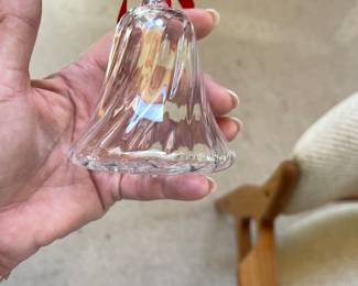 Steuben Christmas bell