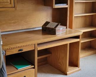 Desk and matching bookcase