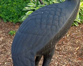 Pair of Cast Aluminum Cranes