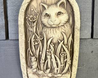 Carruth Studio Gentle Cat Indoor/Outdoor Wall Plaque