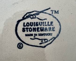 4 Louisville Kentucky Stoneware (Country Boy & Girl) Dinner Plates 