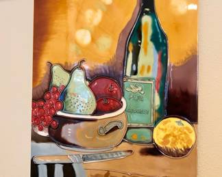 Port and Cheese-Ceramic Tile by Barbara Davies