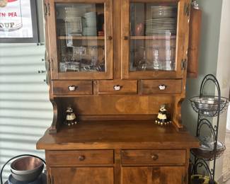 19th Century Country Kitchen Baker's Hutch