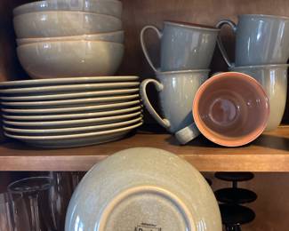 Denby Gray Stoneware Dinnerware Set