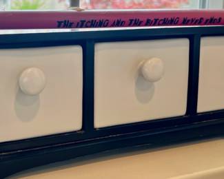 3 Drawer Black/White Organizer 