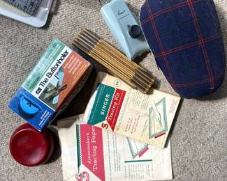 Vintage and new sewing equipment and materials (from expert seamstress!)