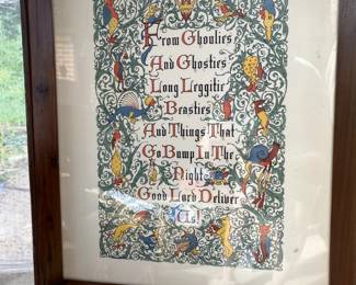 Small and large paintings and prints