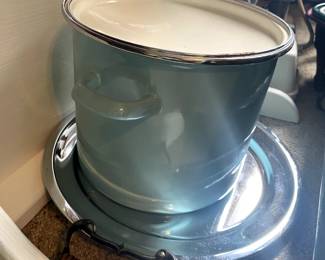 Vintage pots, pans and trays.