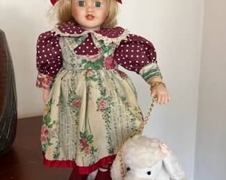 Heirloom Timeless Treasures Porcelain Doll with Poodle