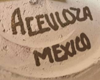 Mexican Pottery with Desert Scene by Acevioza
