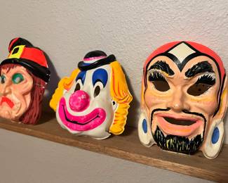 Circa 1970's Halloween Masks
