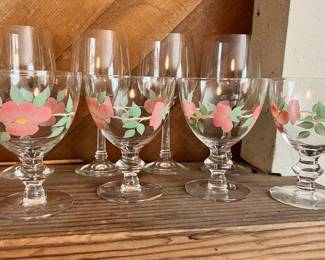 Franciscan Desert Rose Wine Goblets