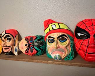 Circa 1970's Halloween Masks
