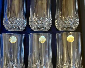 Set of 6 Cristal d’Arques Glasses