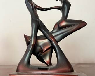 Herco Gift Professionals "Couple Dancing" Bronze Tone Sculpture