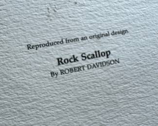 1989 Framed & Matted Serigraph "Rock Scallop" by Robert Davidson
