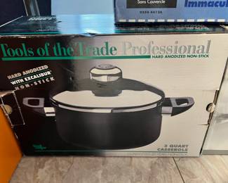 Tools of the Trade Professional Hard Anodized Non-Stick 3 Qt. Casserole Pan