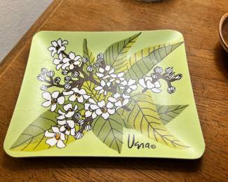 Simply Vera Melamine Green & White Floral Plate