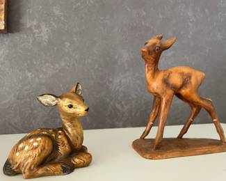 Assortment of Fawn Figurines