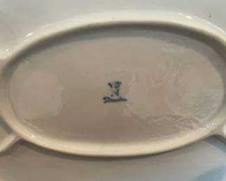 Dresden Porcelain Lace Mother Reading Book to Children Figurine 
