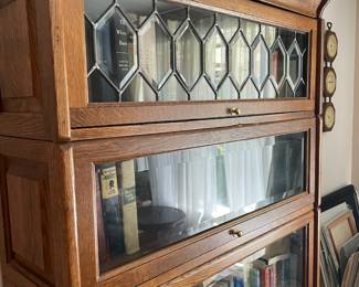 Amish Style Oak Barrister Bookcase