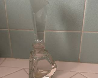 Art Deco Crystal Perfume Bottle