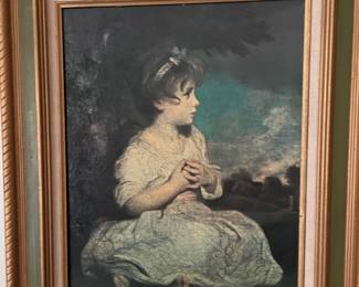 Framed "Age of Innocence" Textured Print 