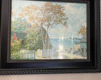 Framed Lithograph of Bayhead New Jersey by Albo