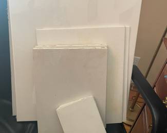 Assortment of Blank Canvas