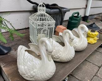 Assortment of Outdoor Decor & Planters