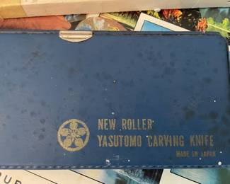 New Roller Yasutomo Carving Knife Set - Made in Japan