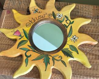 Sun Shaped Decorative Mirror 