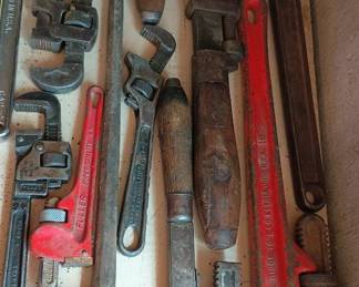 Assortment of Hand Tools - Pipe Wrenches