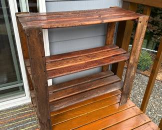 3 Tier Rustic Wood Shelf