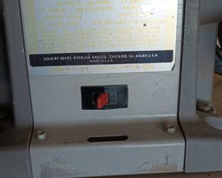 1978 Sears Craftsman 1/2 HP Bench Grinder
