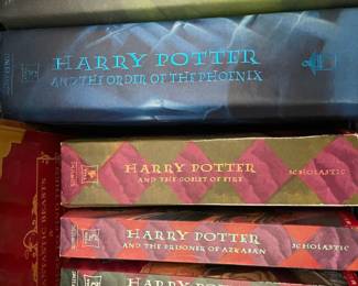 Harry Potter Paper Back Series Books 1-4, Hard Back Books - Harry Potter and the Half-Blood Prince, Harry Potter and the Order of the Phoenix 