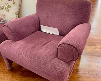 Sold as a set, there are two arm chairs and an ottoman