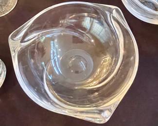 1950s Val Saint Lambert crystal Bowl