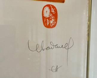 Le ba dang Signature Lebedang Artist signed Lithograph