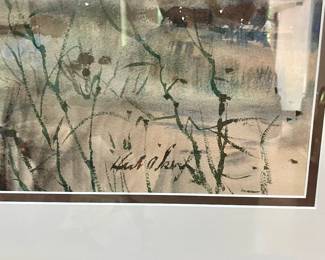 Watercolor Artist Signed 