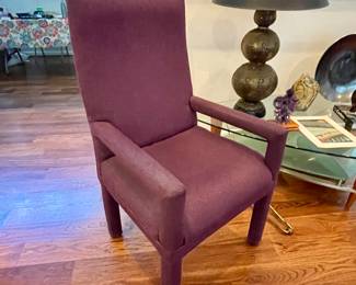 One of a pair of arm chairs, there are an additional 4 side chairs that match, all in like new upholstery