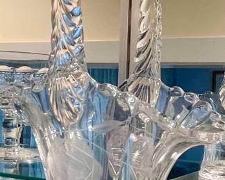 Vintage Crystal Bridal Basket
