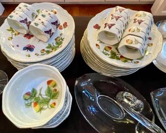 Set of Ardalt China with Strawberry & Insect pattern 