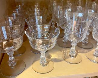 Beautiful cut glass for catering or large parties! 