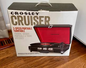 Vintage style turntable record player