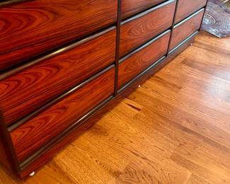 Mid Century Modern Brouer Rosewood Chest of Drawers