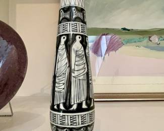 K.B. Saura Warli Tribal Art Vase